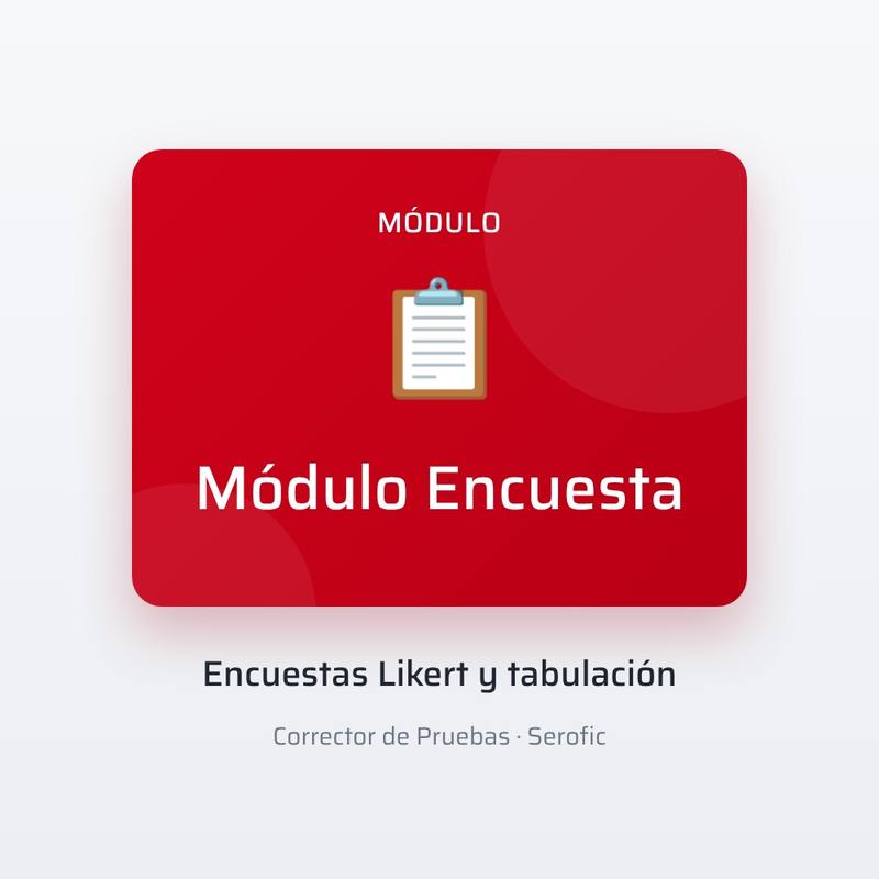 Módulo Encuesta - Corrector de Pruebas